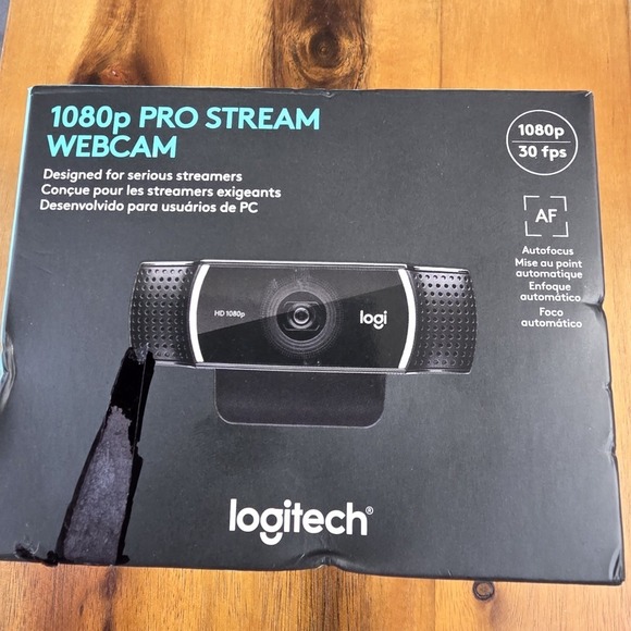 Logitech 1080p Pro Stream HD Webcam Black960-001376 30 fps Brand New Sealed